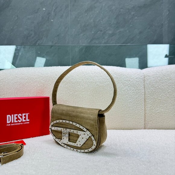 Diesel Khaki Shoulder Bag - Picture 4 of 9